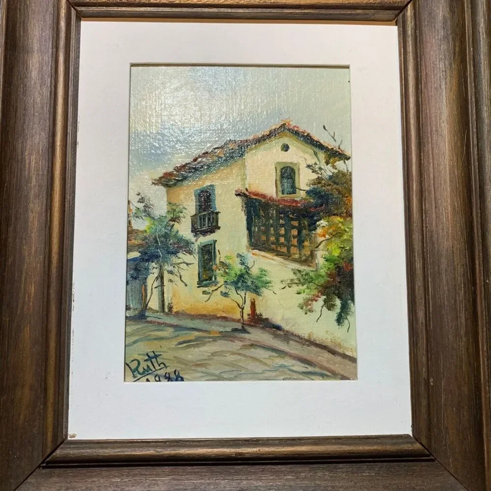 Original Framed Oil Painting Signed Impressionist Painterly Style